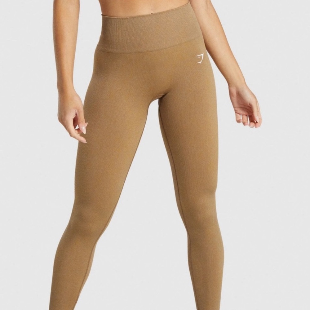 Tan Gymshark Adapt Flex Seamless Leggings